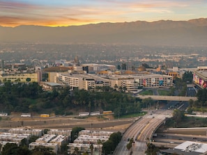 Aerial view - Hollywood Hills Retreat • Hot Tub & City Views (Los Angeles)