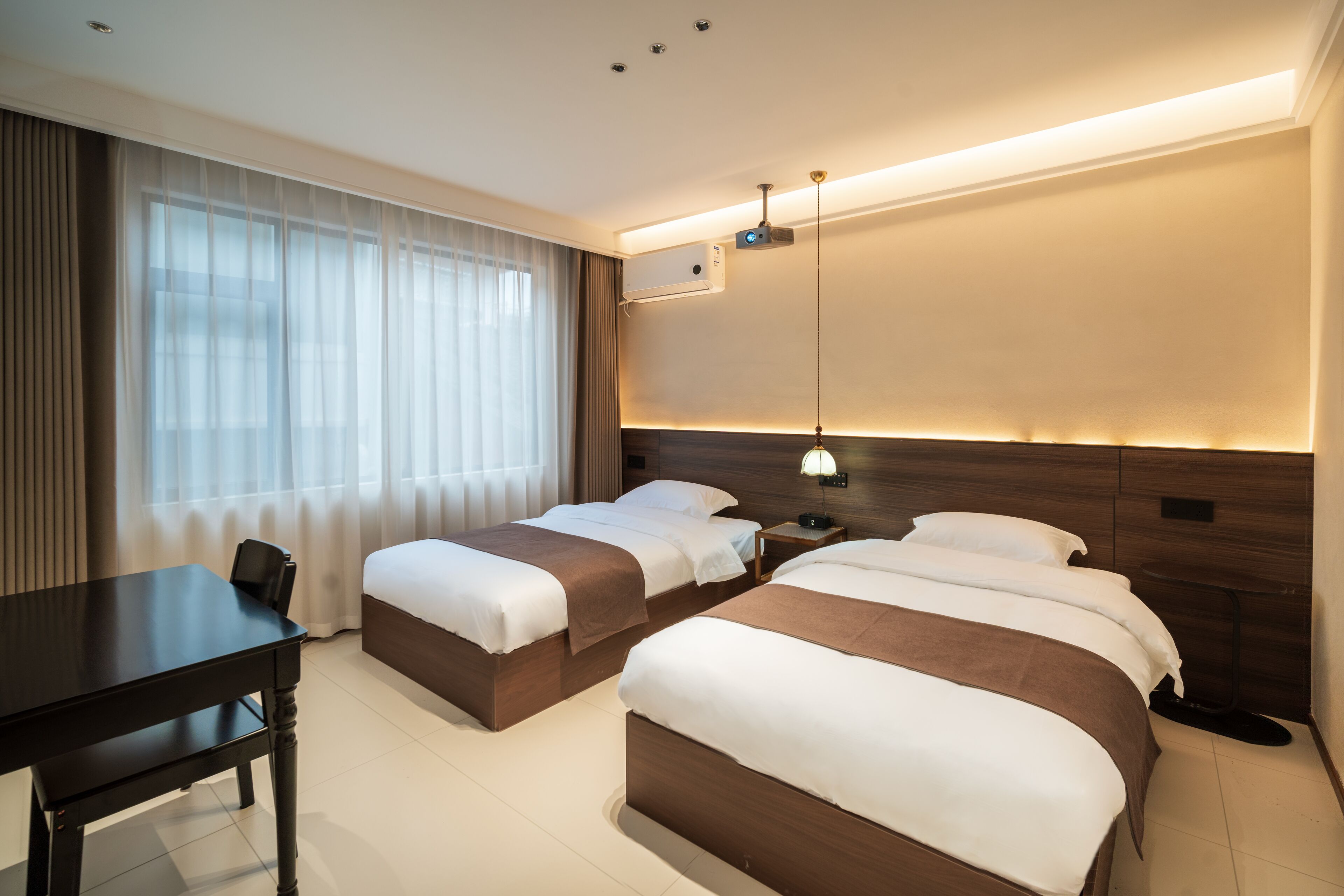 Premium bedding, down duvets, individually decorated