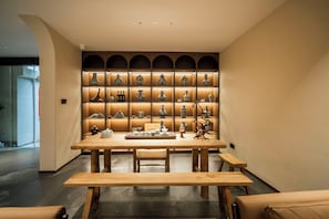 Sala de estar en el lobby