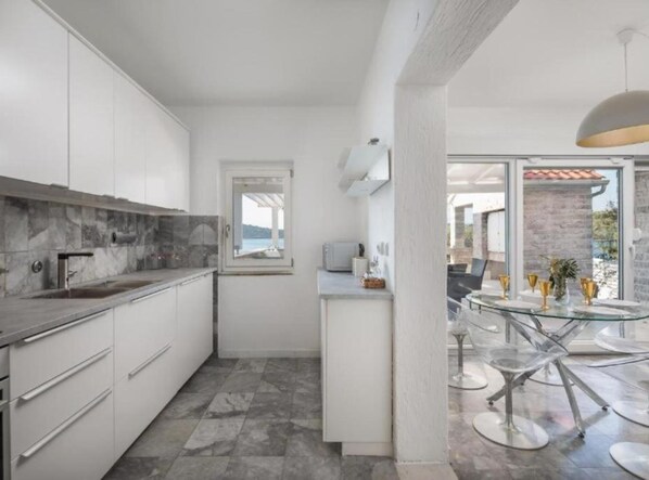 Villa (Seafront Six Bedroom Modern Villa wit) | Private kitchen | Fridge - Modern Villa With Pool Nancy (Sibenik)