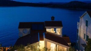 A coastal building with a view of the sea. - Modern Villa With Pool Nancy (Sibenik)