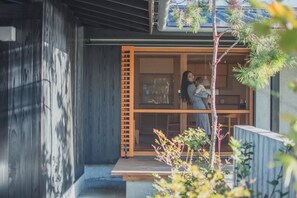 Exterior detail - zen family trip, Japanese culture, max5ppl (Takasecho Kamitakase, Mitoyo)