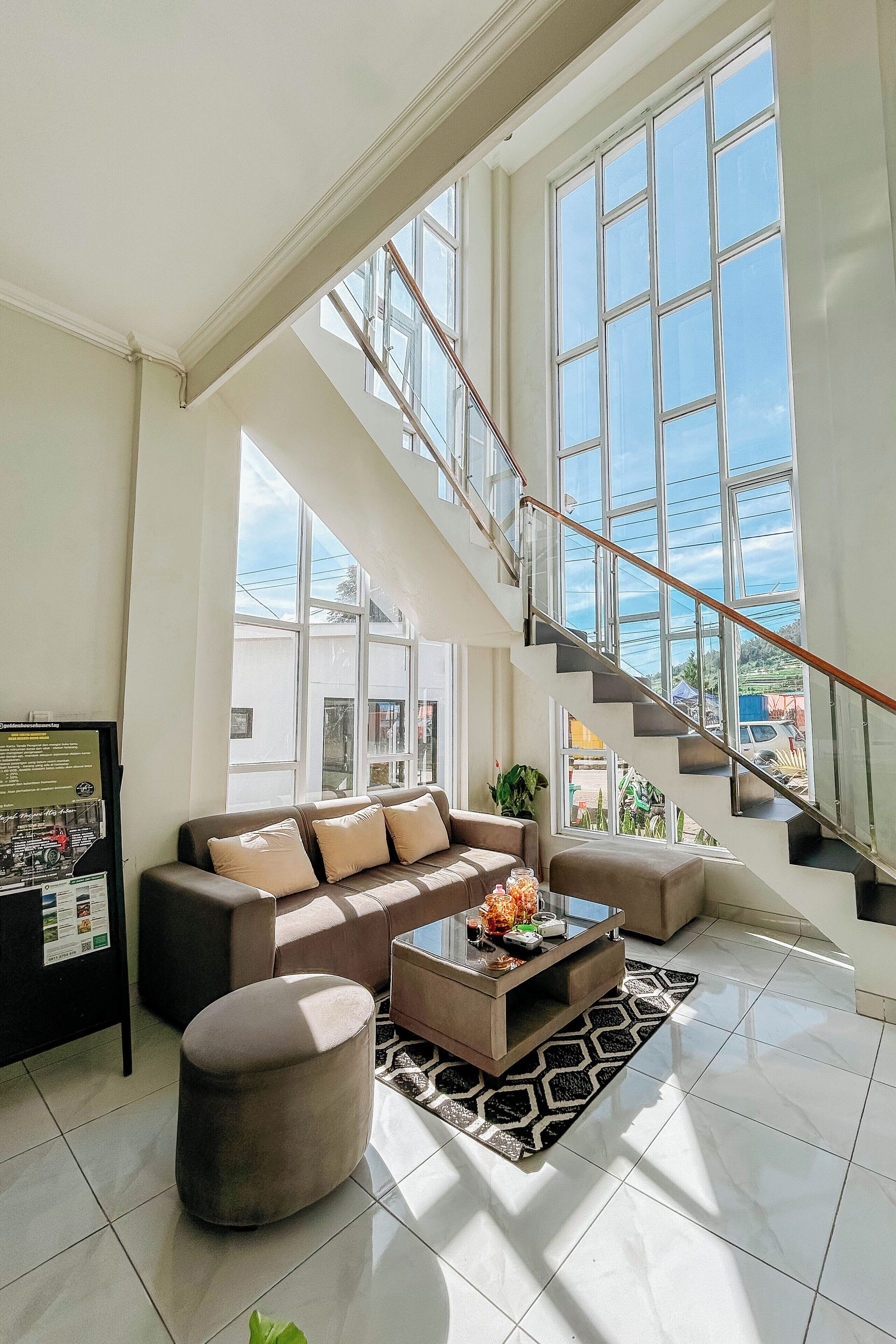 Sala de estar en el lobby