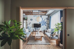 Living area - d.d.d home/One private  Terrace Family CR Max7ppl (Higashihamacho, Date)