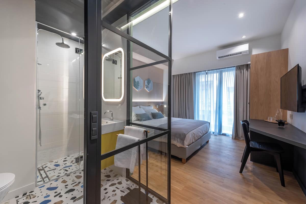 Egyptinpuuvillaiset lakanat, ylelliset vuodevaatteet, minibaari