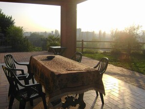 Outdoor dining - Dachgeschosswohnung mit Privatparkplatz by Interhome (Salionze)