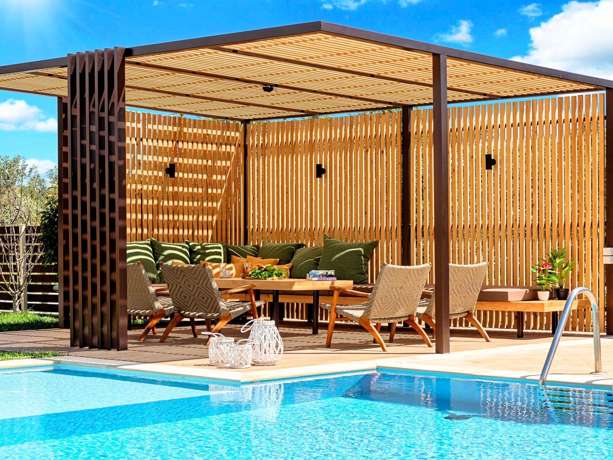 Una piscina riscaldata