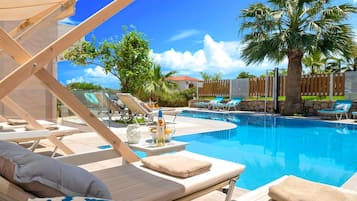 A heated pool