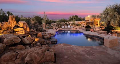 5BDR Oasis w/ Waterfall Pool, Hot Tub, Desert View | Desert Cascase by AvantStay