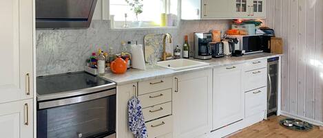 Kühlschrank, Ofen, Herdplatte, Geschirrspüler