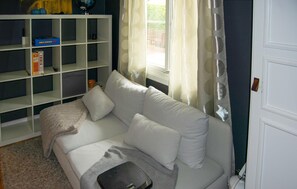 Televisie en een open haard