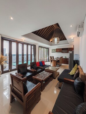 Villa, 2 Bedrooms, Pool View | Living area - Kakul Villa E Ubud (Ubud)