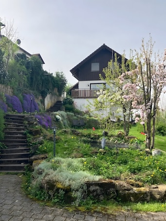 Property grounds. Holiday Home 'Komforthaus mit Fernblick' with Terrace