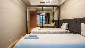 Duplex Deluxe - balkong | Egyptiska bomullslakan och sängtillbehör av högsta kvalitet