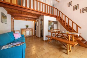 Apartment, 2 Bedrooms, Patio, Garden View | Living room - Relaxing Apartment With Outdoor Dining (Olbia)