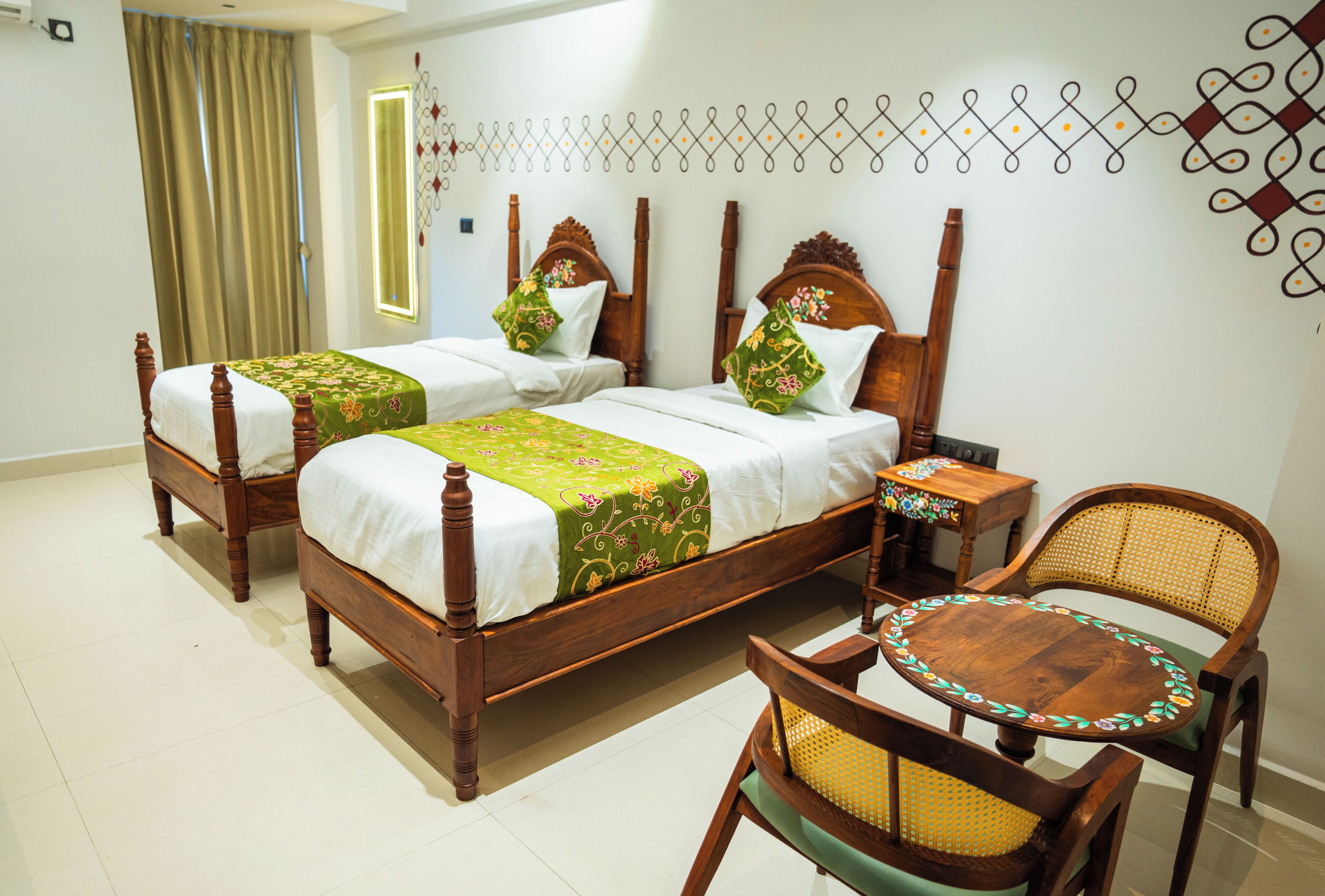 Deluxe Double or Twin Room, City View | Premium bedding, minibar, desk, laptop workspace