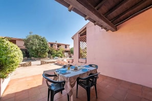 Apartment, 2 Bedrooms, Patio, City View | Outdoor dining - Cozy Apartment With Furnished Patio (San Teodoro)