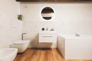 Ducha, secador de pelo y bidé