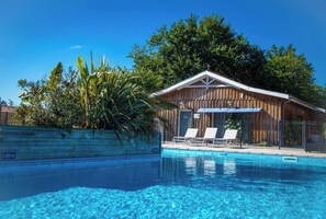 Pool - Villa T3 Bis- 6/8 people - Bassin d'Arcachon, swimming pool, spa (Le Teich)