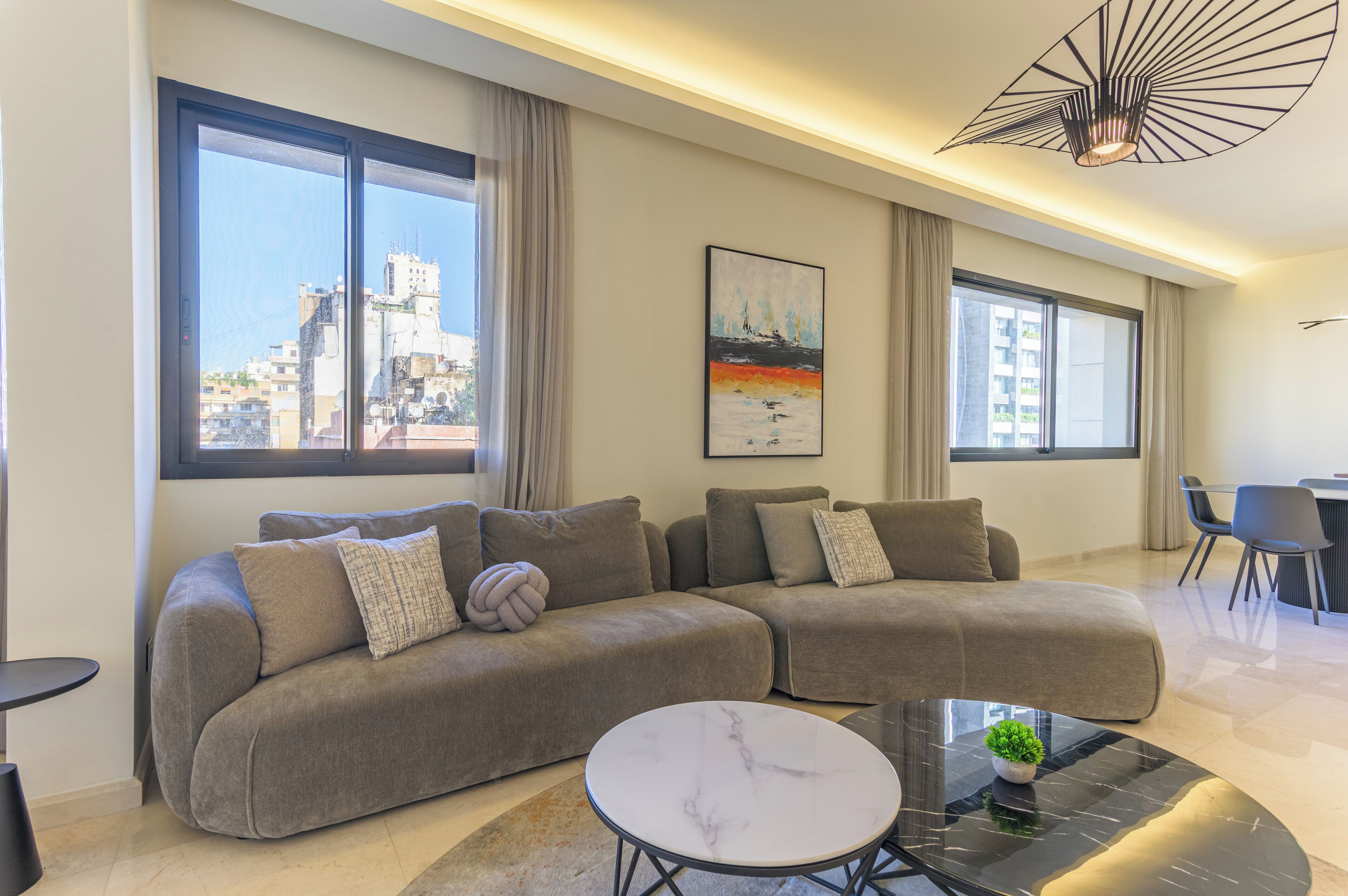 202 | Living room | 65-inch Smart TV with digital channels, Netflix, streaming services