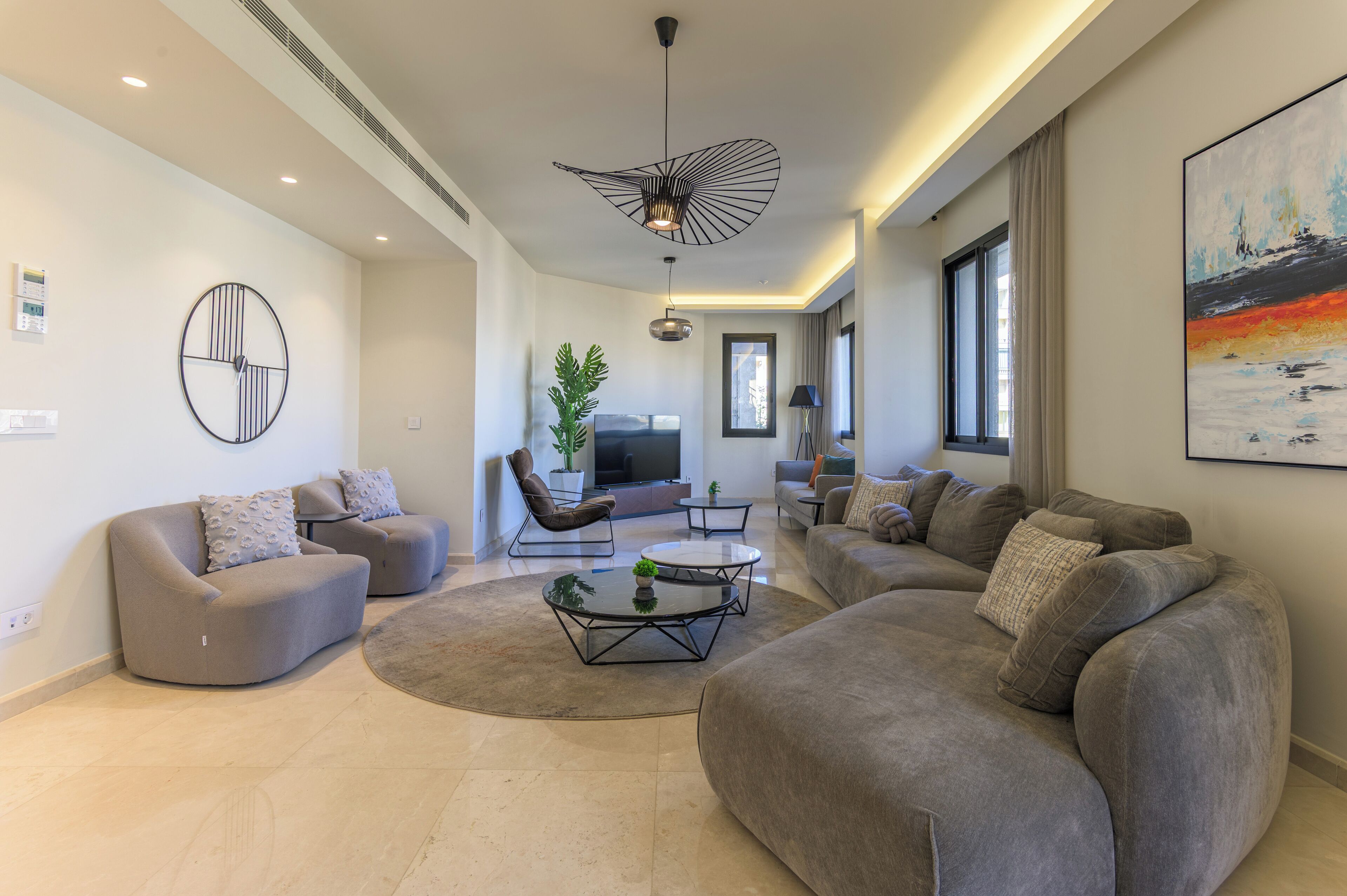 202 | Living room | 65-inch Smart TV with digital channels, Netflix, streaming services