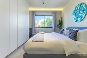 Comfort appartement | Lakens van Egyptisch katoen, luxe beddengoed, individueel gedecoreerd