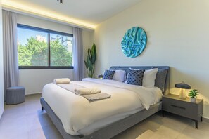 Comfort appartement | Lakens van Egyptisch katoen, luxe beddengoed, individueel gedecoreerd