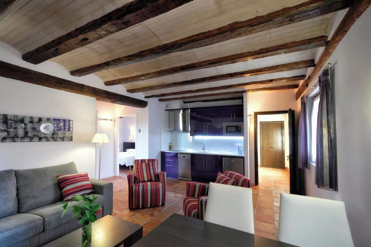 Family Apartment, 2 Bedrooms, Private Bathroom, City View | Laptop workspace, blackout curtains, iron/ironing board, free WiFi