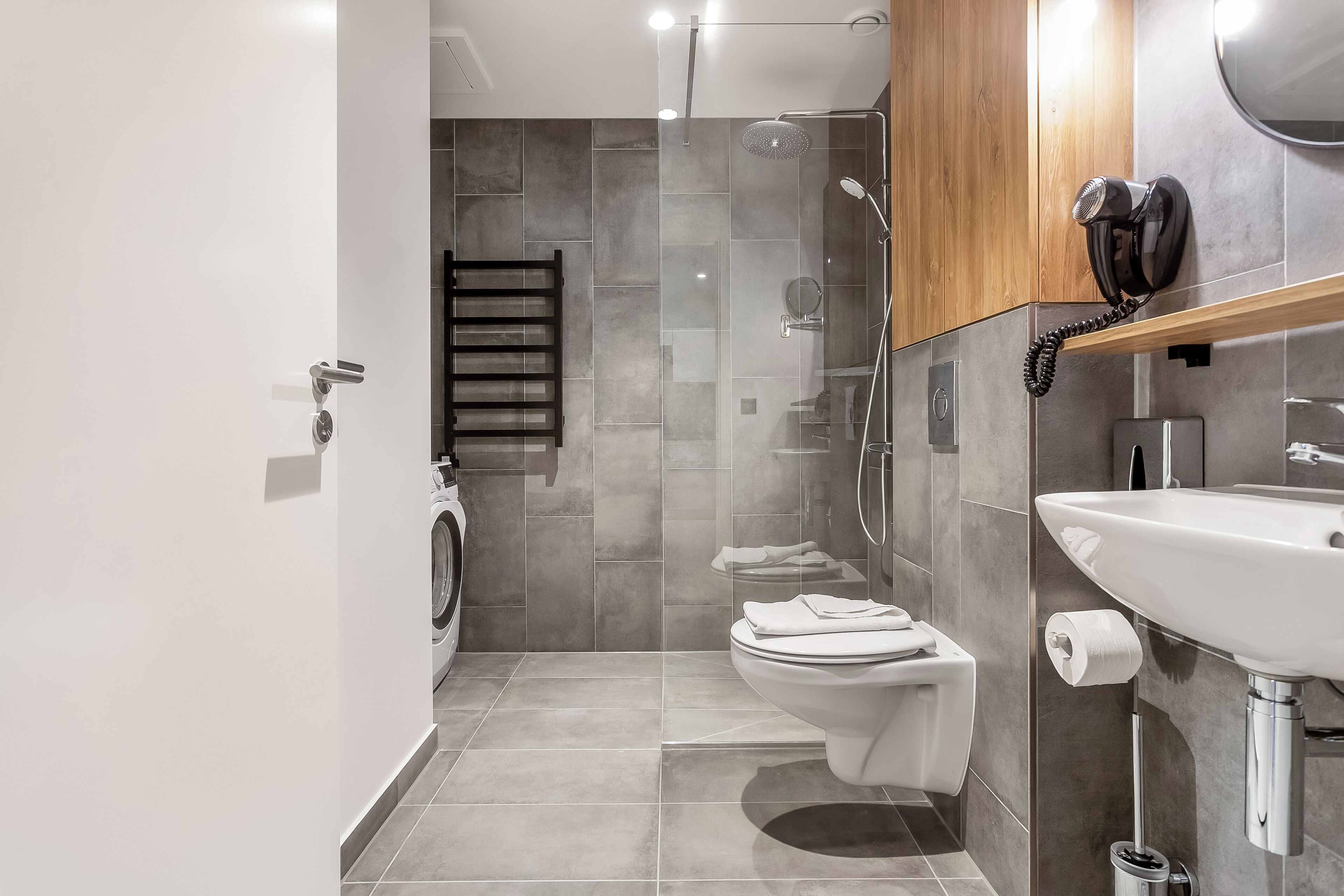 公寓 | 浴室 | 淋浴設備、免費梳洗用品、風筒、提供毛巾