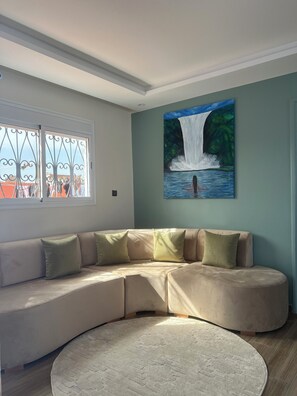 Living area - Moga Haven, a haven of peace and charm in Essaouira with a large terrace (Essaouira)