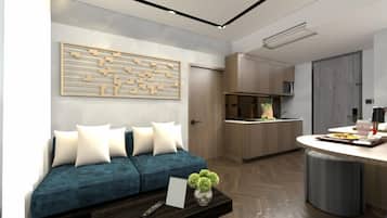 Suite, 1 King Bed | Soundproofing, free WiFi