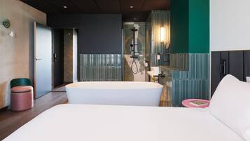 Suite, 1 lit double et 1 canapé-lit | Draps fournis