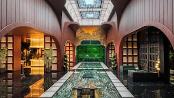 Sitteområde i lobbyen