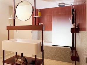 Deluxe Suite, 2 Double Beds | Bathroom | Hair dryer, towels, soap, shampoo - You Hotel Amiens - Handwritten Collection (Amiens)
