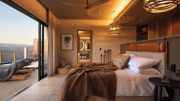 Suite, 1 King-Bett | Hochwertige Bettwaren, Tempur-Pedic-Betten, Zimmersafe, kostenloses WLAN