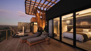 Suite, 1 King-Bett | Hochwertige Bettwaren, Tempur-Pedic-Betten, Zimmersafe, kostenloses WLAN