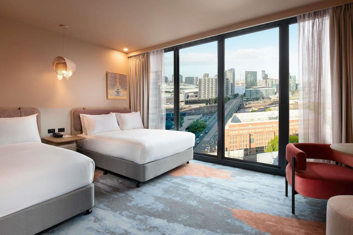 Standard Room, 2 Double Beds | In-room safe, laptop workspace, blackout drapes, iron/ironing board