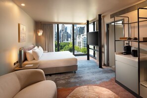 Junior Suite, 1 King Bed | In-room safe, laptop workspace, blackout drapes, iron/ironing board - Mercure Melbourne La Trobe Street (West Melbourne)