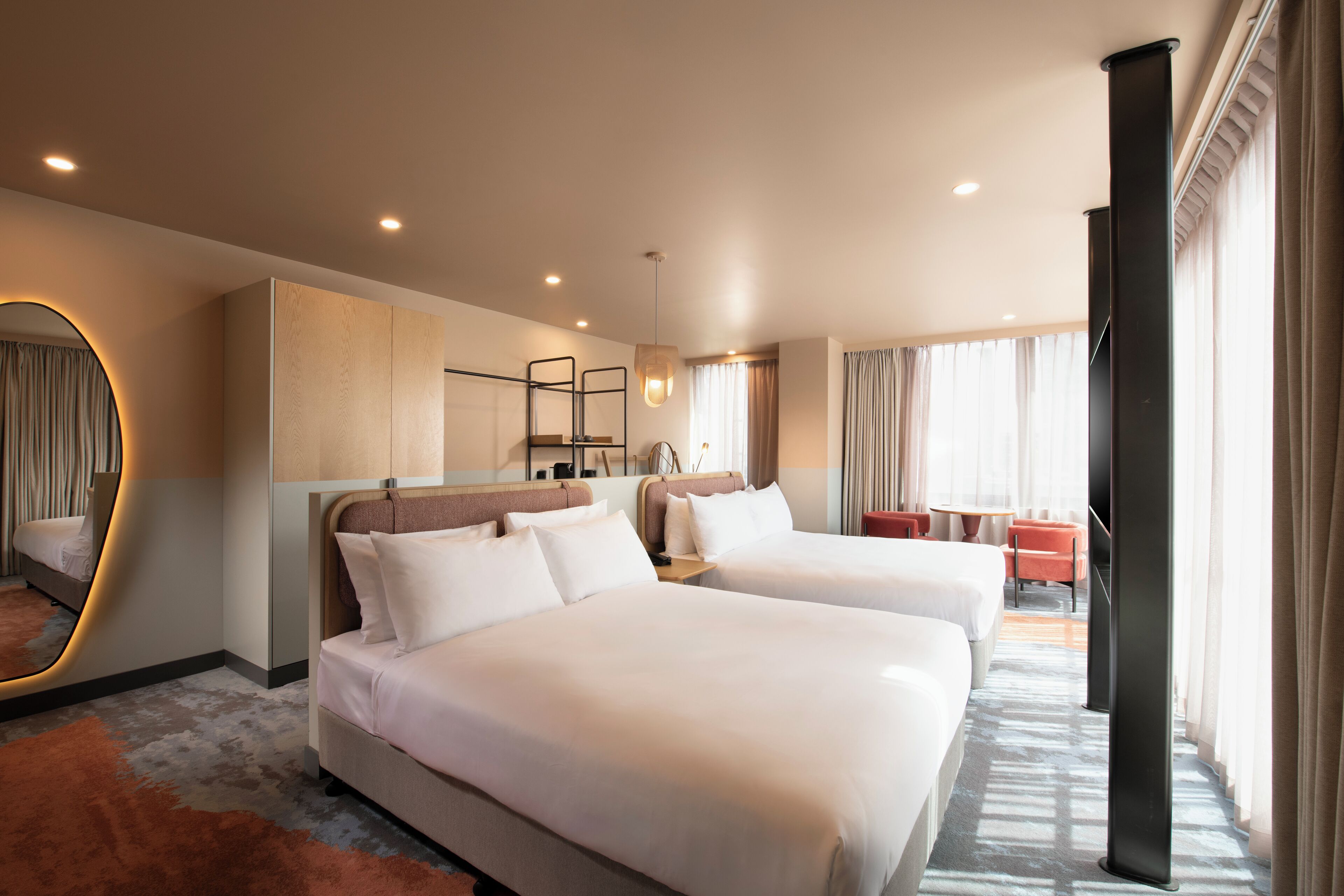 Suite Junior, 2 lits doubles | Coffres-forts dans les chambres