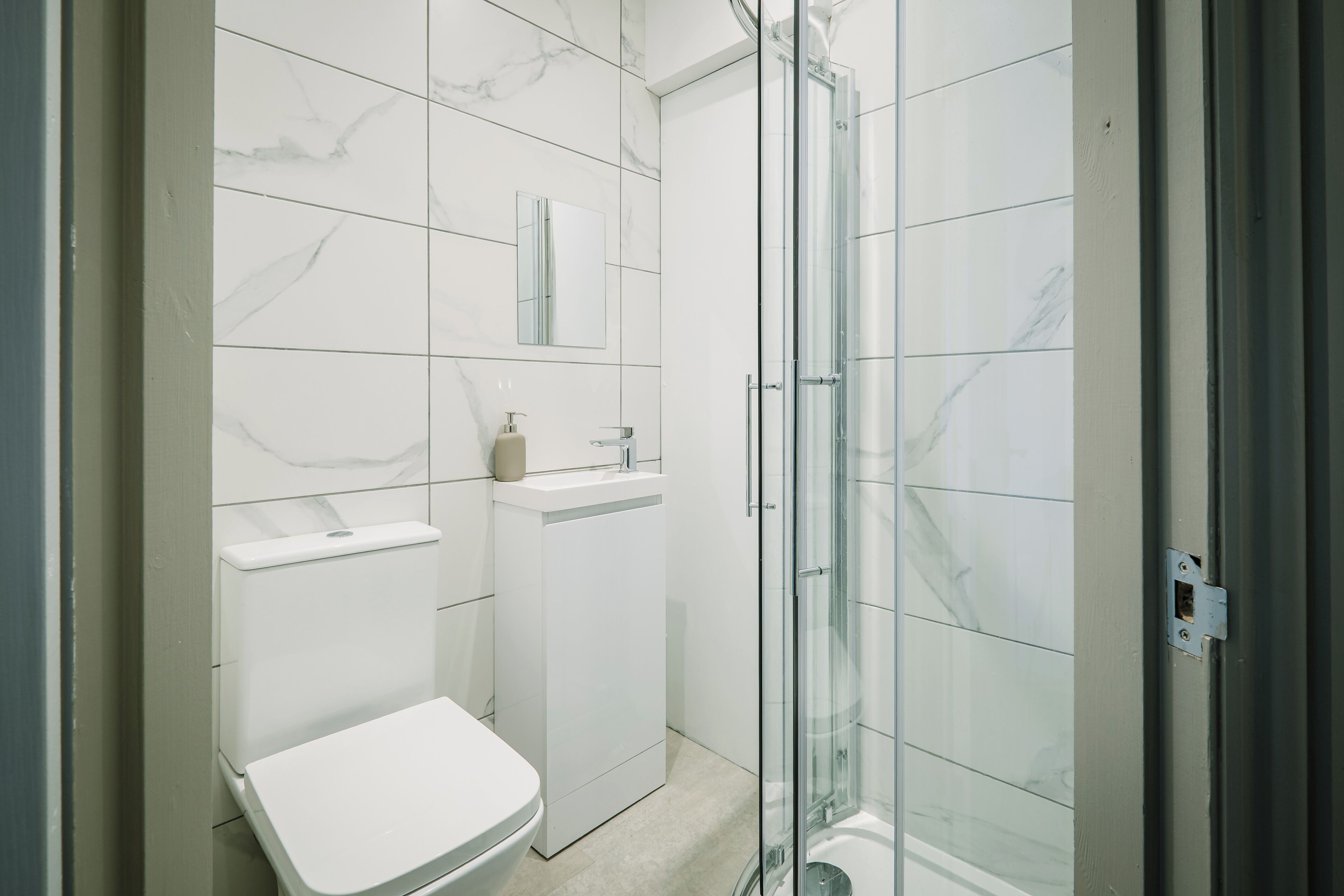 Studio, 1 giường đôi | Phòng tắm