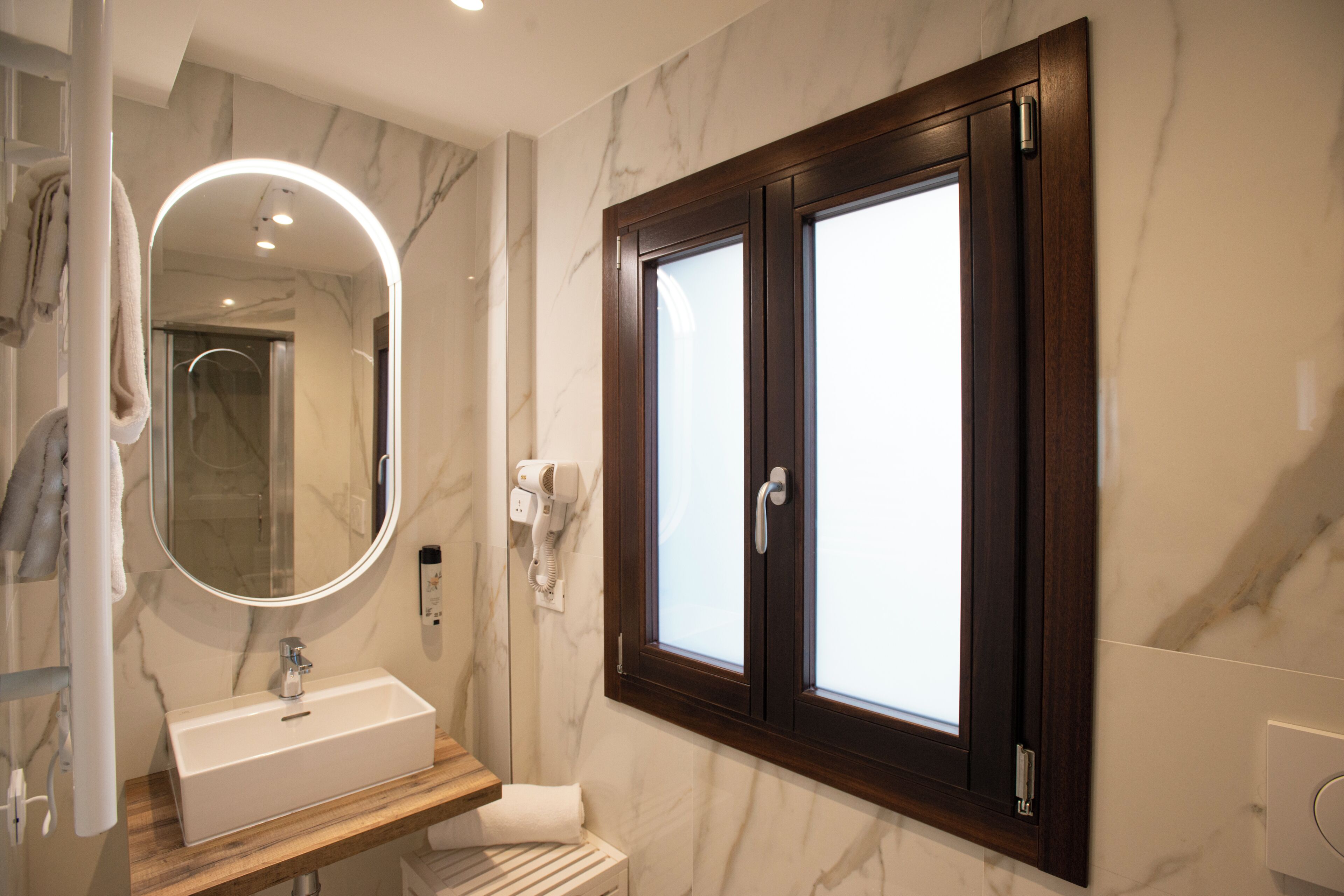 Free toiletries, hair dryer, towels, soap