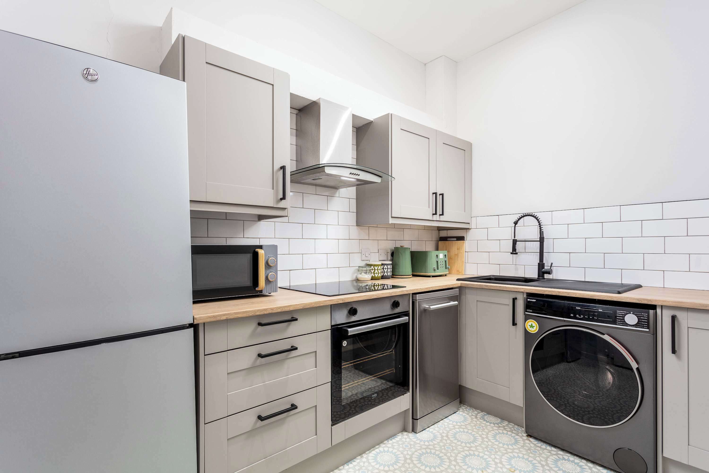 Microwave, oven, stovetop, toaster