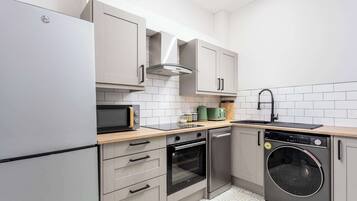 Microwave, oven, stovetop, toaster