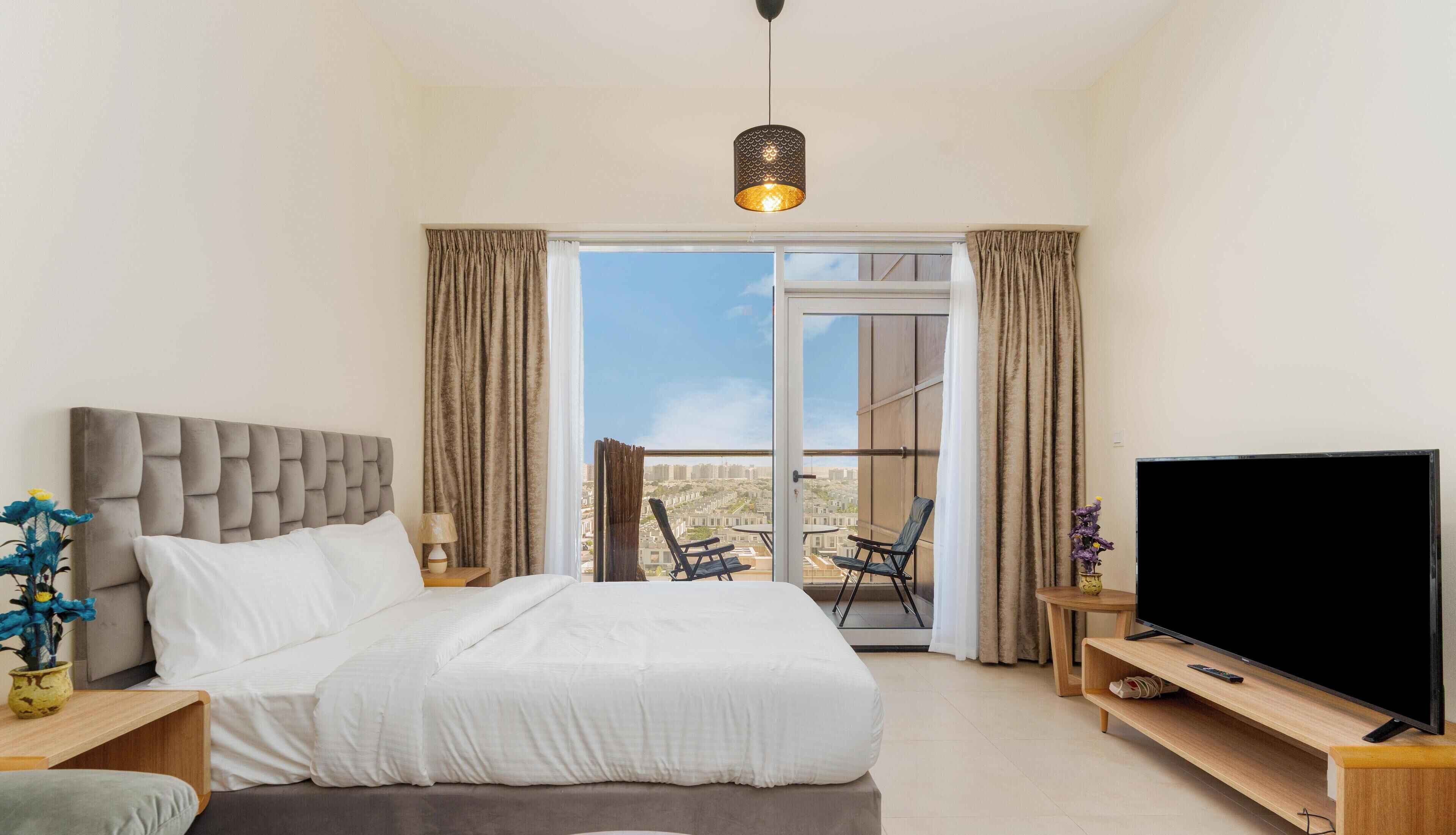 舒適開放式客房, 1 張加大雙人床, 城市景 | 免費 Wi-Fi