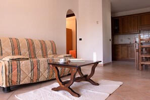 Appartement, 2 chambres, terrasse | Salle de séjour