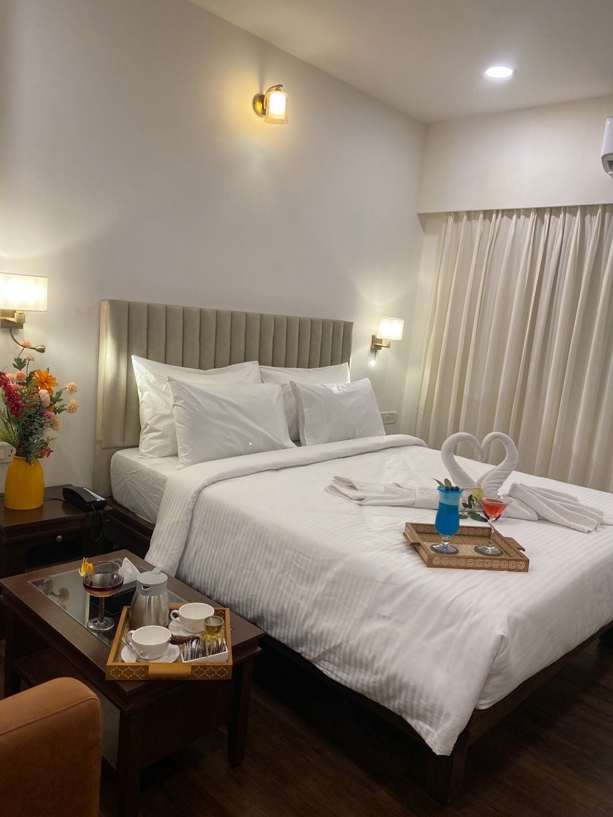 In-room safe, desk, laptop workspace, iron/ironing board