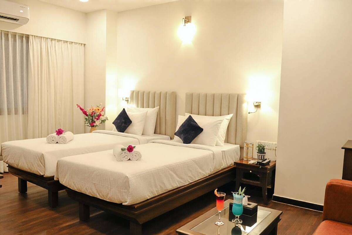 In-room safe, desk, laptop workspace, iron/ironing board