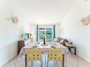 Apartment, 2 Bedrooms | Dining room - Complex Surrounded by Greenery With Pool (Arzachena)