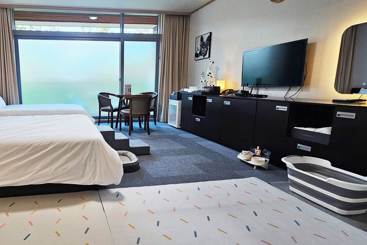 Dog Friendly Deluxe Twin | Individually decorated, individually furnished, free WiFi