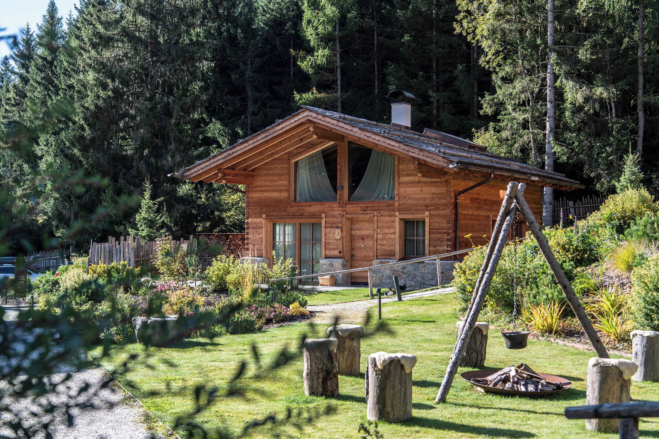 Chalet, 2 Schlafzimmer, Gartenblick